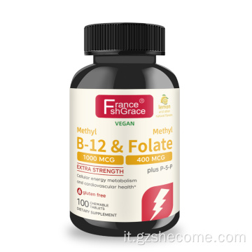 Shecome Methyl B12 Folate Tablets Energy Heart Support